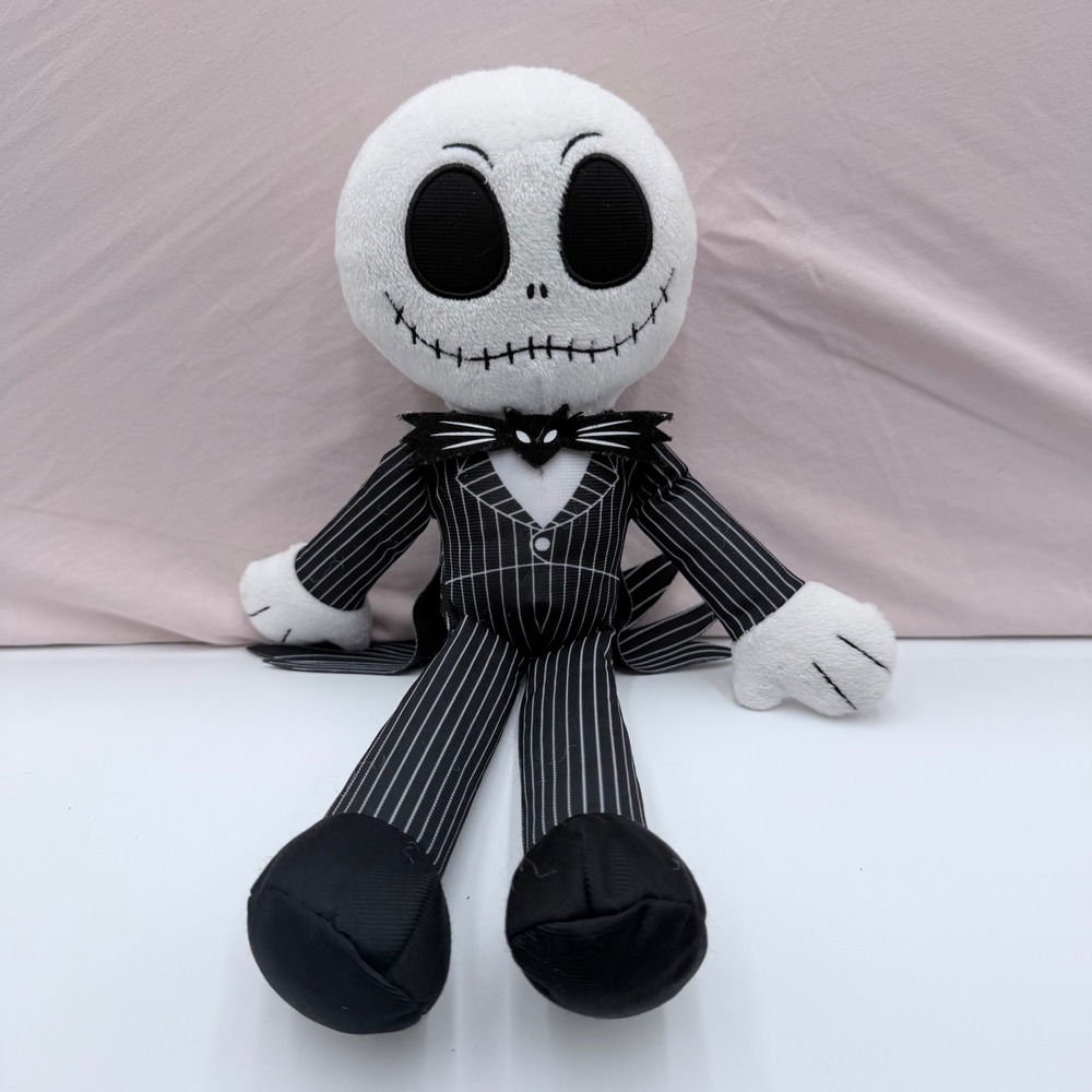 Disney Nightmare Before Christmas Jack Skellington Plush Just Play Pinstripe Toy